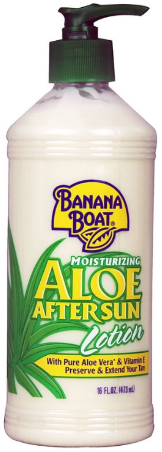 banana boat moisturizing aloe after sun lotion