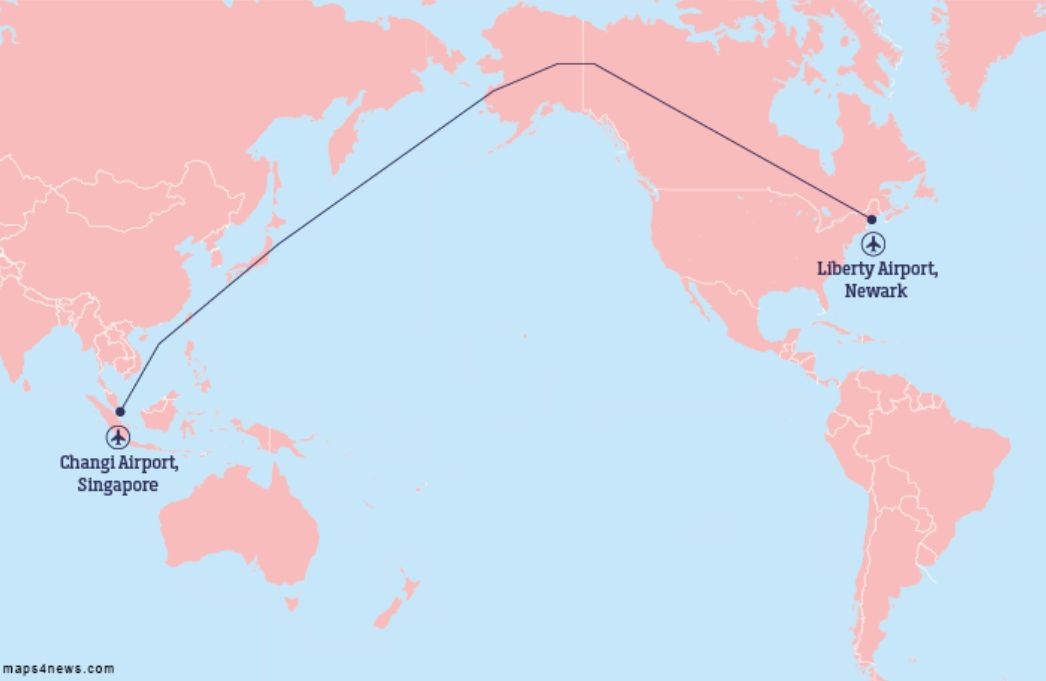 distancia de nueva york a california en avión