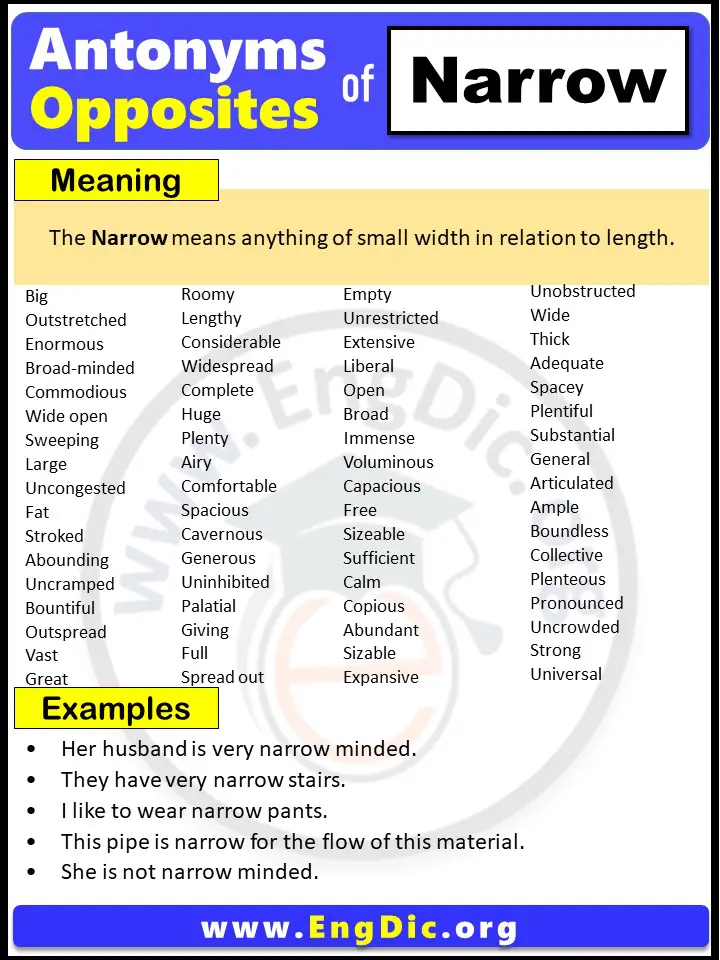 narrow antonym