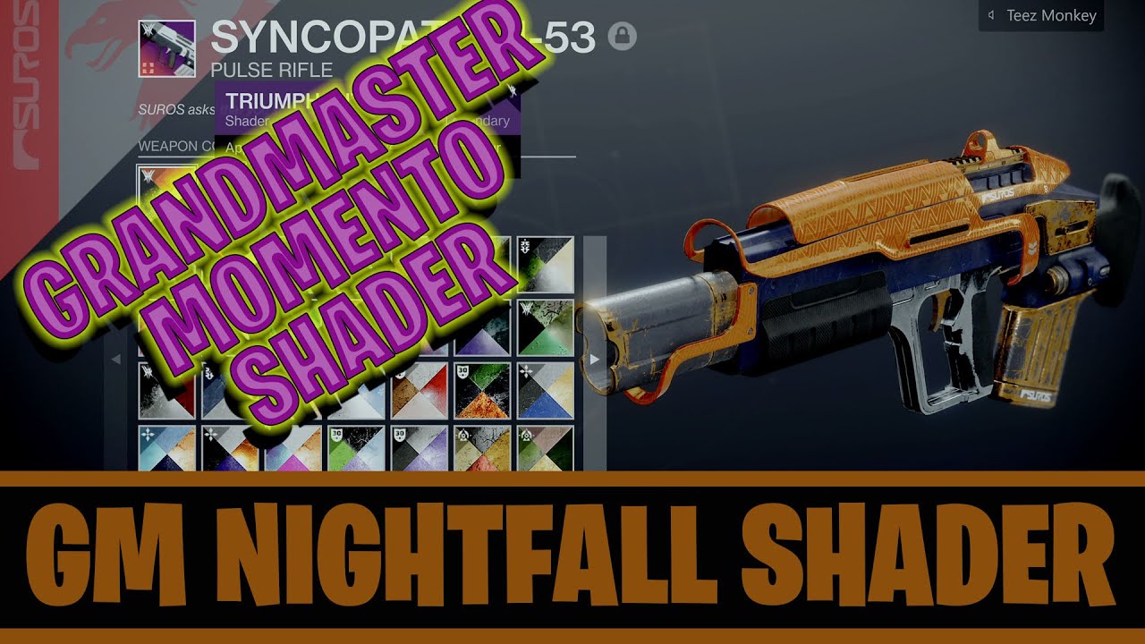 nightfall memento shader