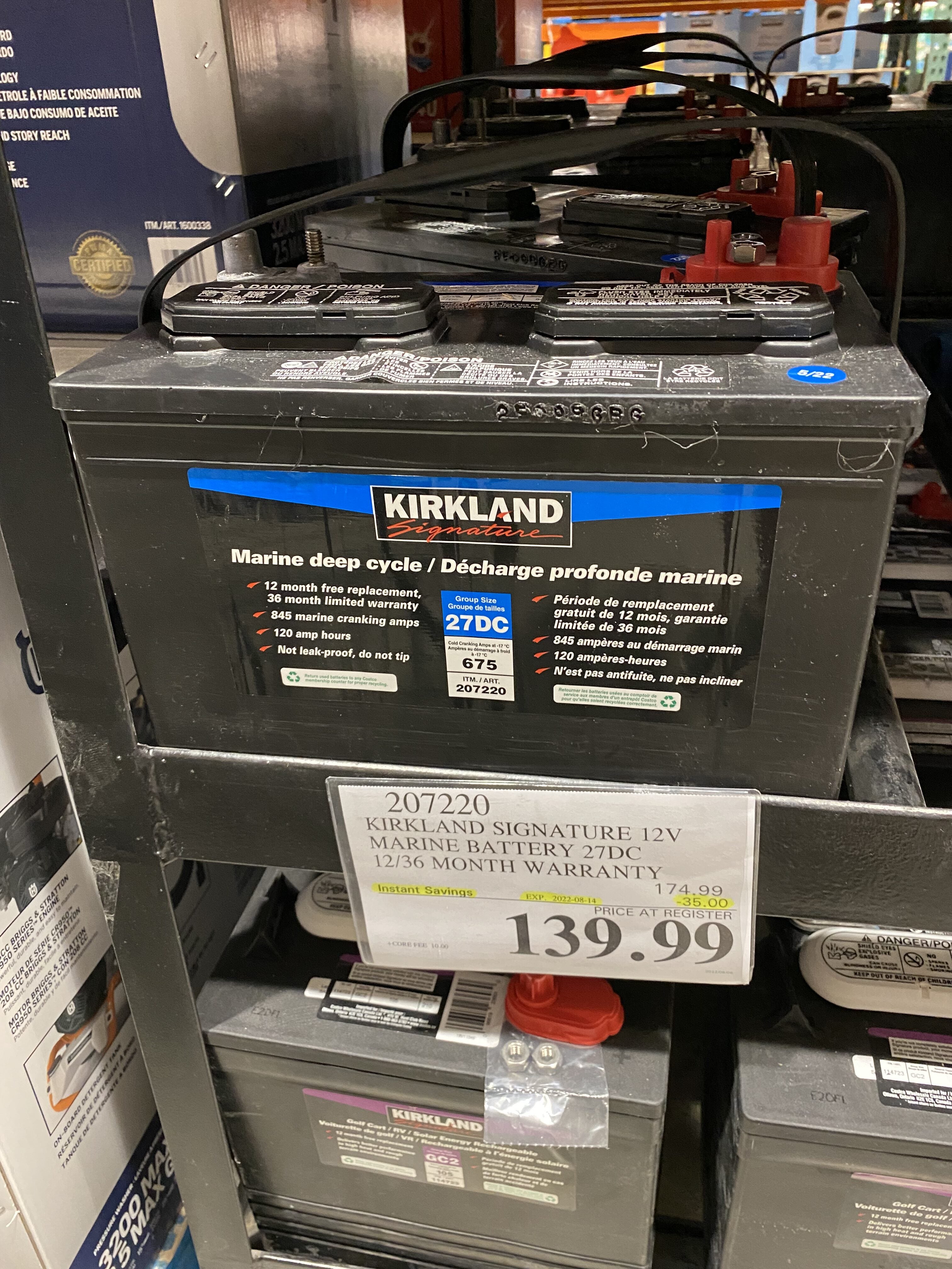 costco marine batteries