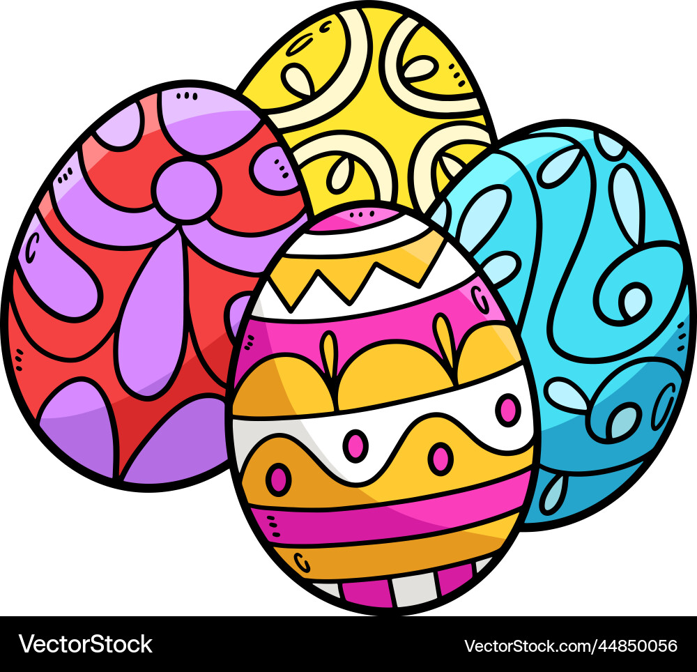 easter eggs clipart