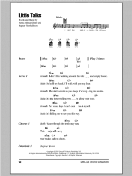 of monsters and men little talks chords