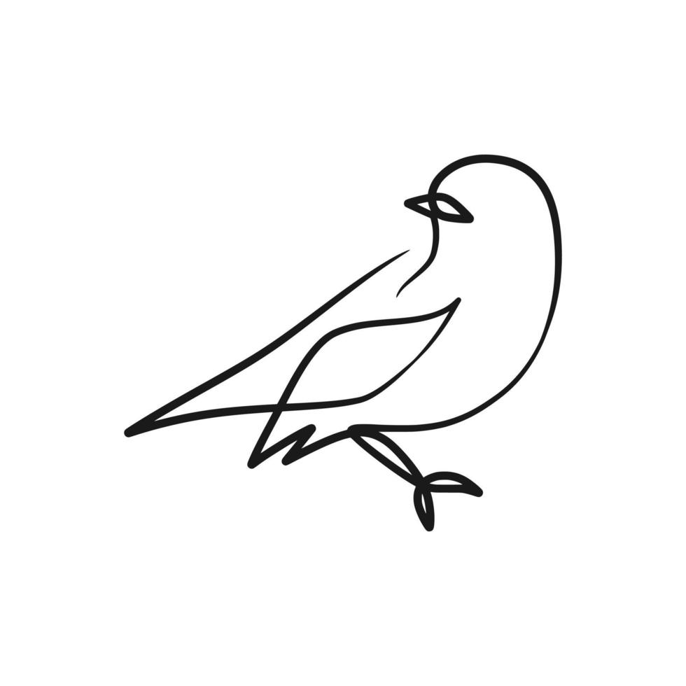 bird line drawing