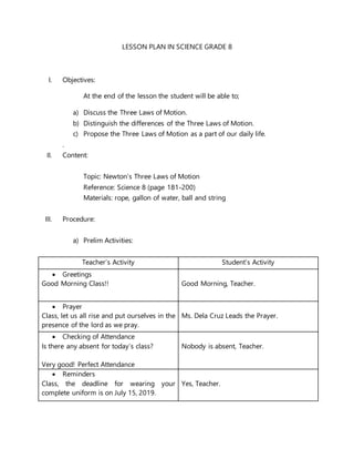 detailed lesson plan in science grade 8 pdf