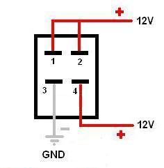 toggle switch 4 pin rocker switch wiring diagram