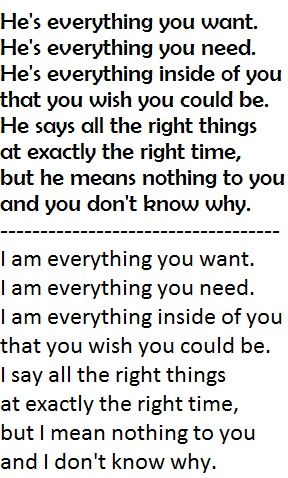 everything you want lyrics