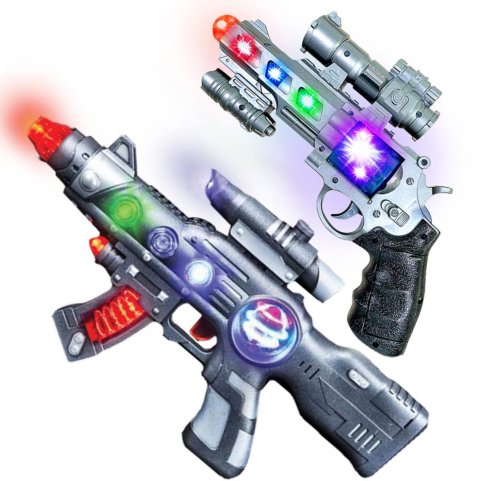 toy gun with lights and sound