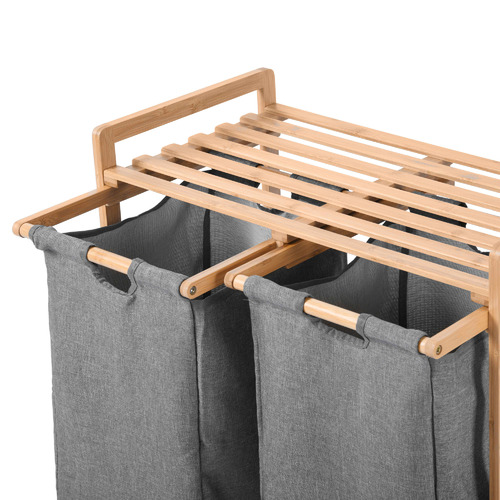 sectioned laundry basket