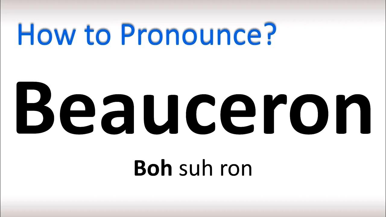 beauceron pronunciation