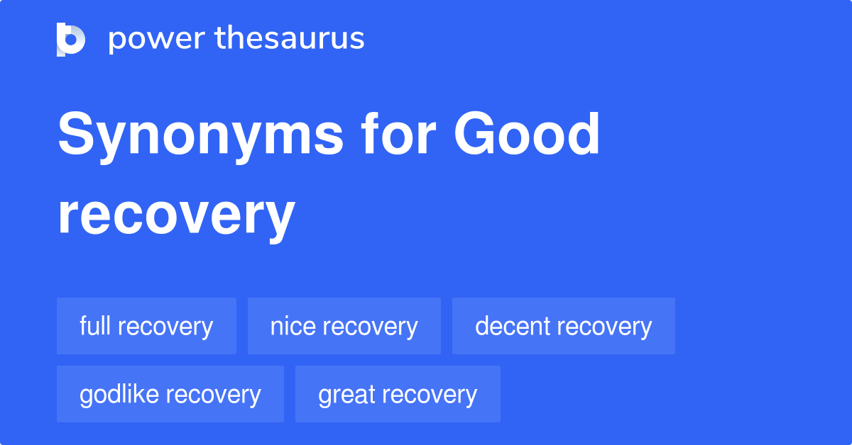 recovery synonyms in english