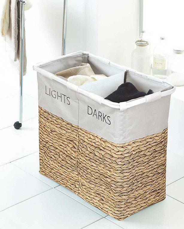 lights darks and colours laundry basket