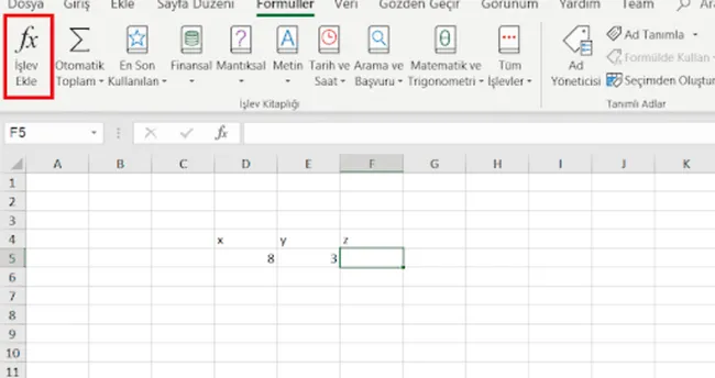 excel bölme işlemi değer hatası