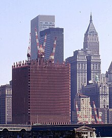 world trade center twin towers construction