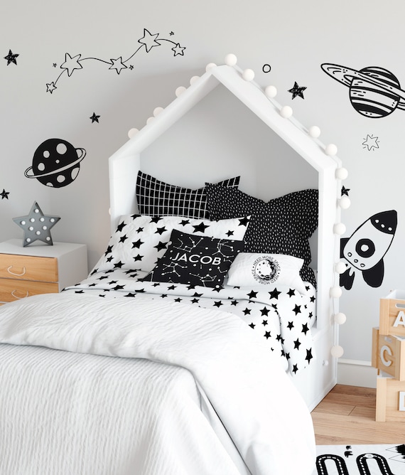 black and white twin duvet cover