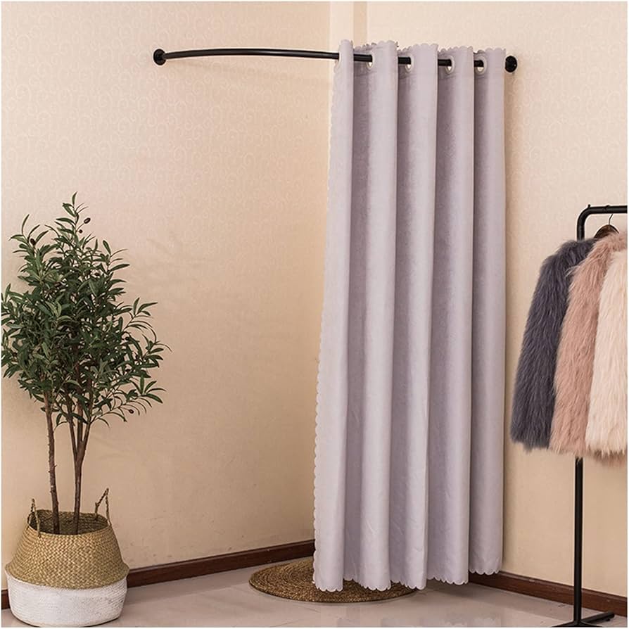 temporary curtain rail