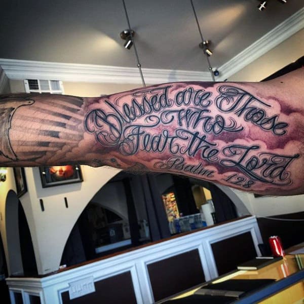 male inner bicep tattoo quotes