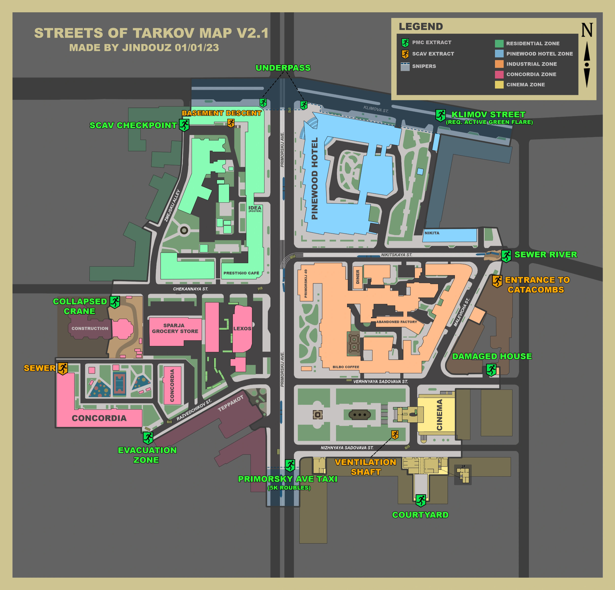 extraction street of tarkov