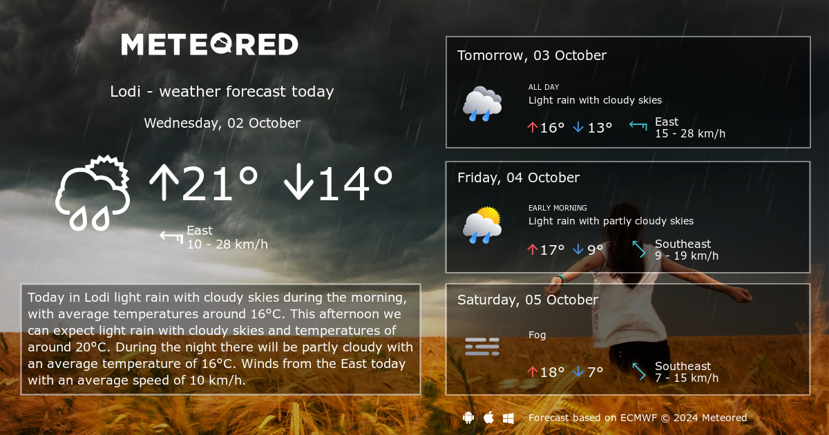 lodi weather 14 day