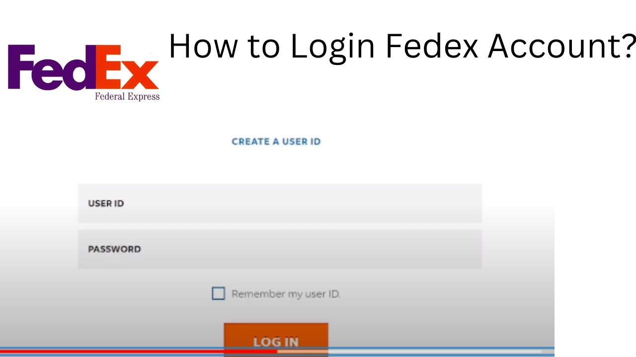 fedex log in