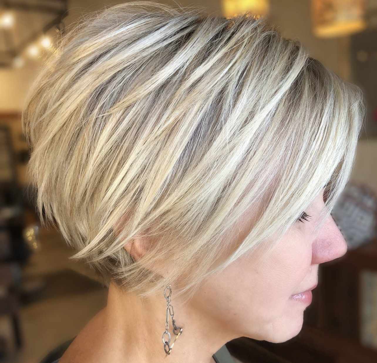 short haircut styles for older women