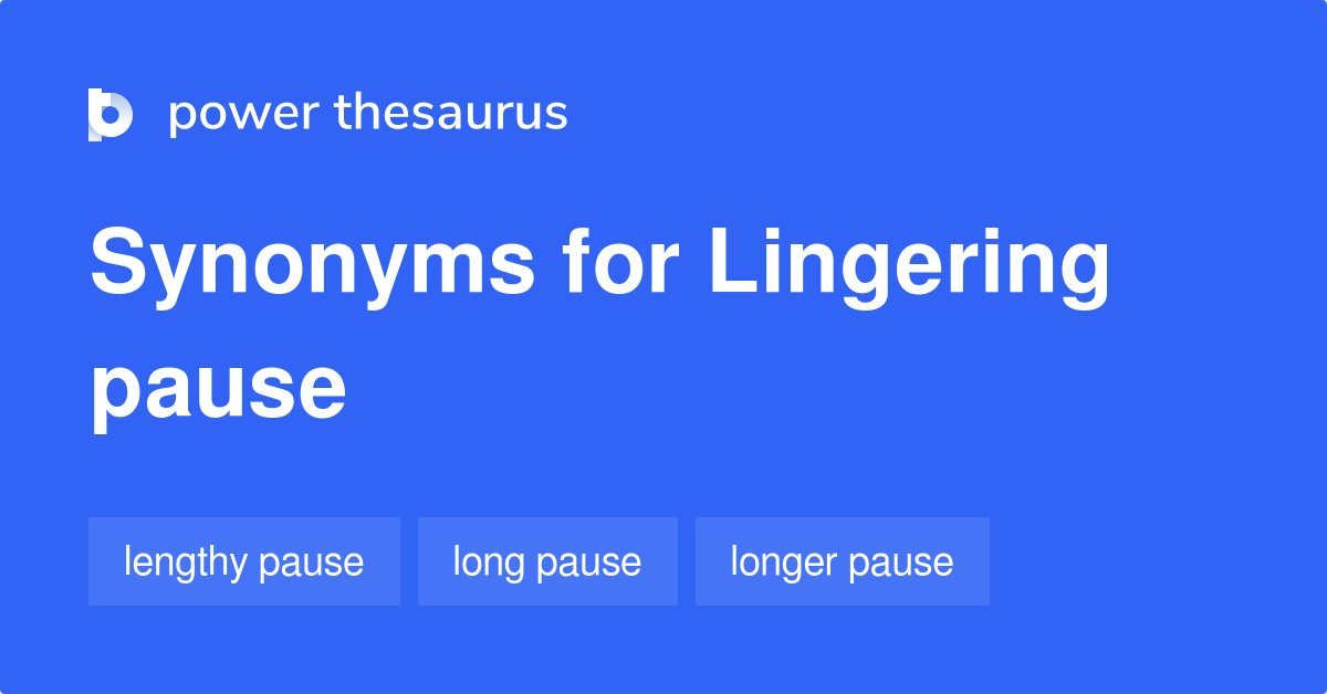 pause thesaurus