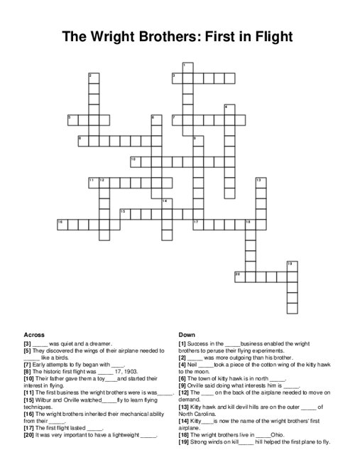 fly crossword