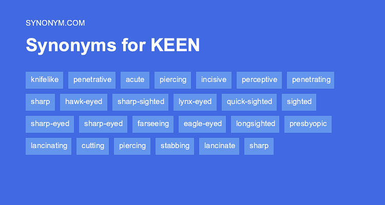 keen antonym