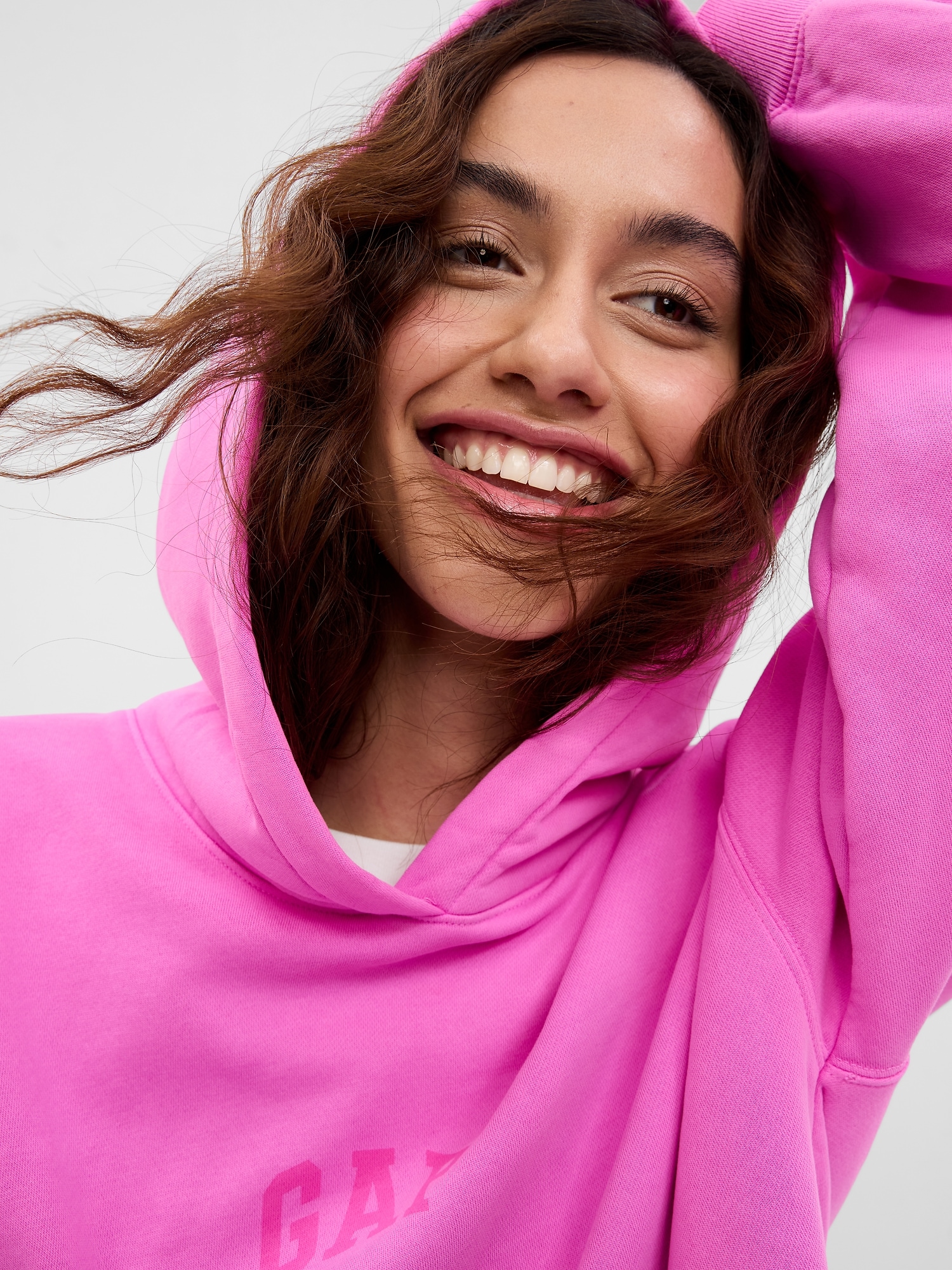 hot pink gap hoodie