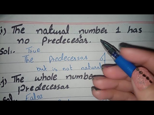 is there any natural number that has no predecessor