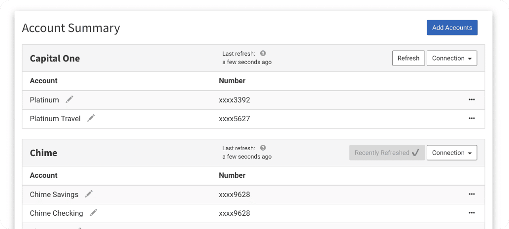 connect bank account to excel