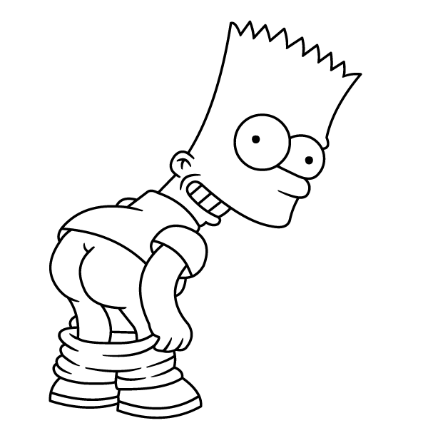 bart simpson bum