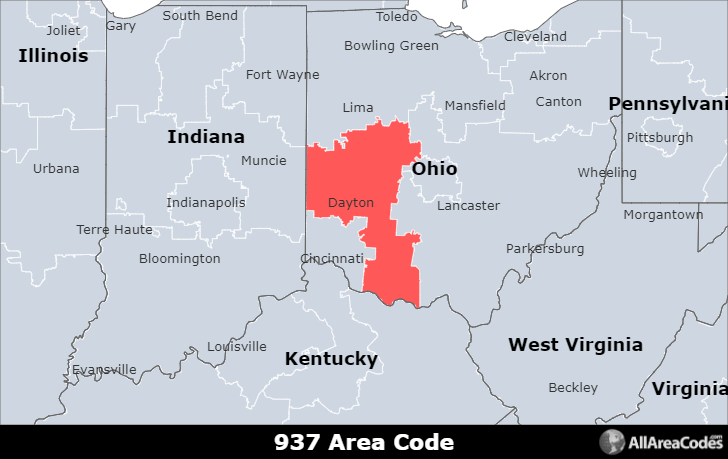 ohio area code 937