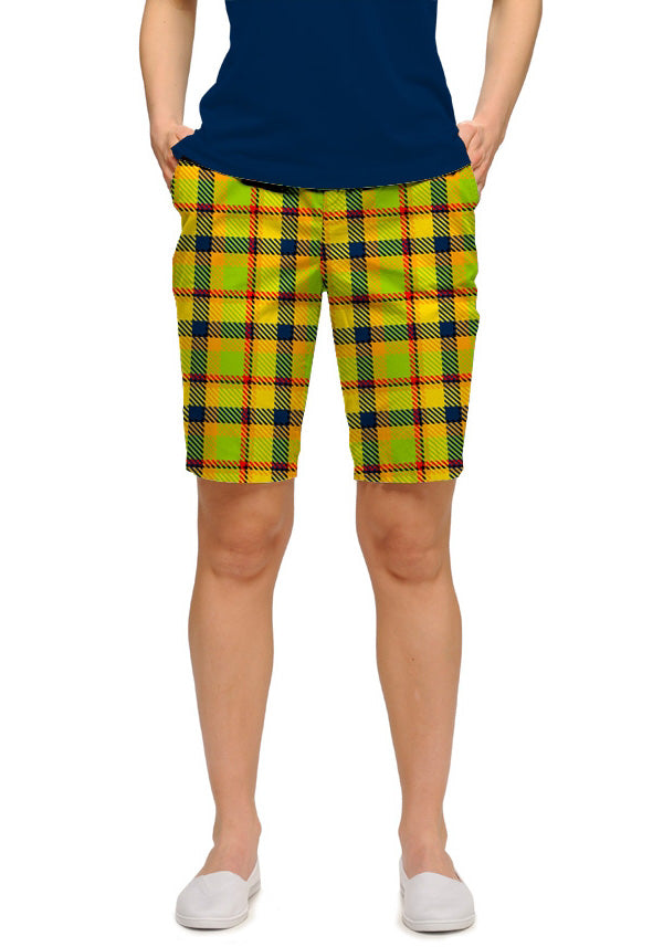 plaid bermuda shorts