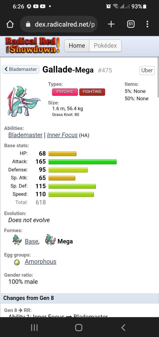 radical red gallade