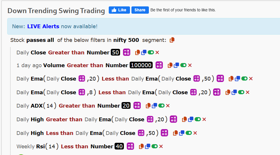 swing trading screener