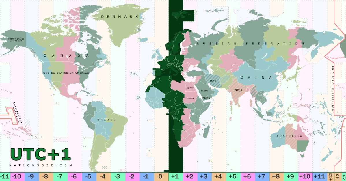 utc to gmt 1