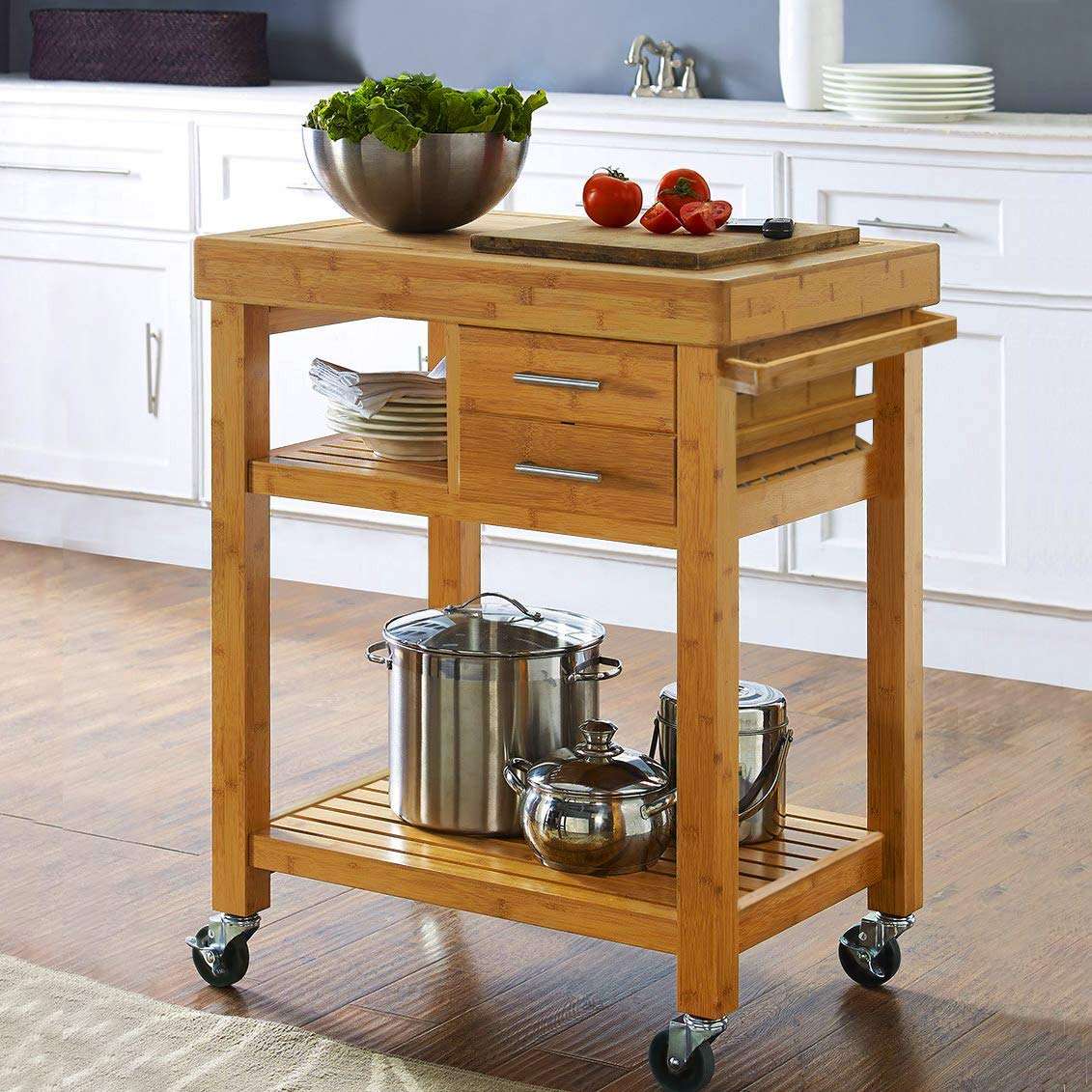 butchers block on casters