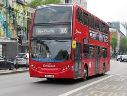 route 205 bus london