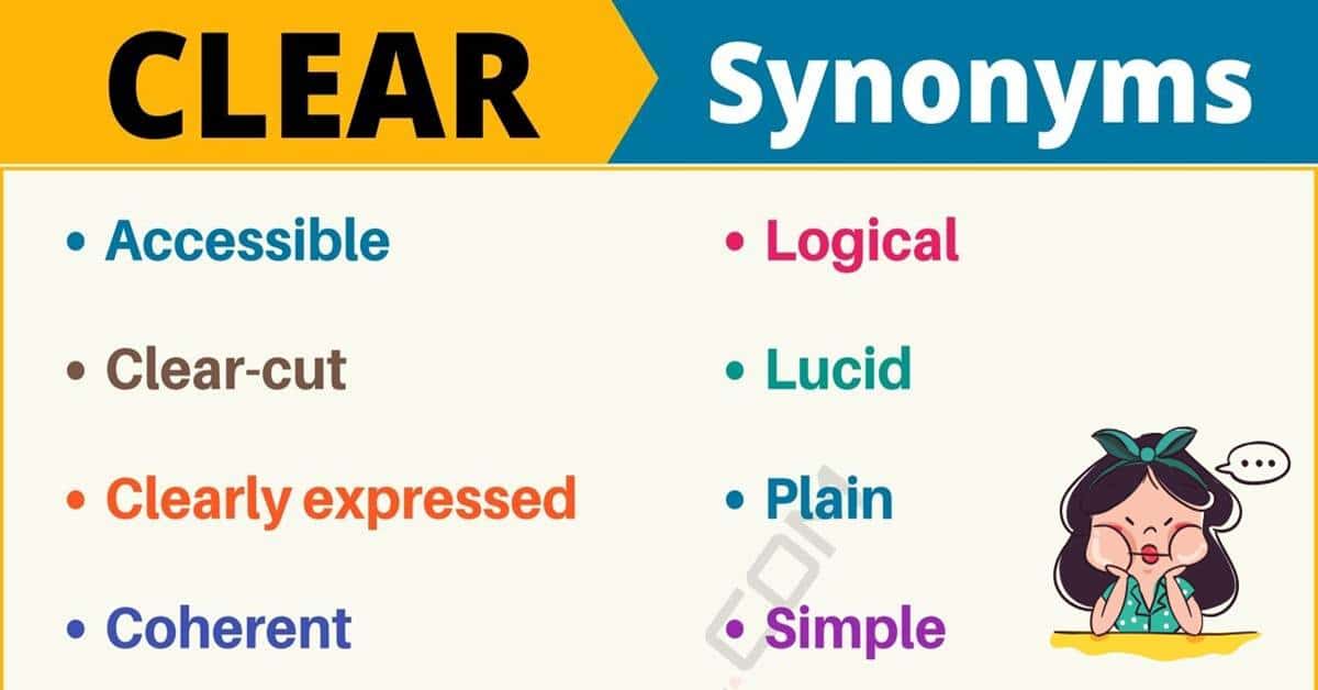 very clear synonym