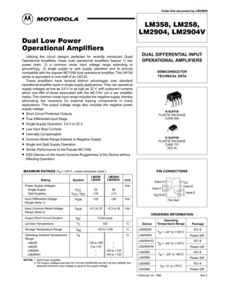 lm358 datasheet