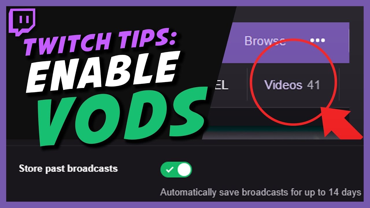 how to turn vods on twitch