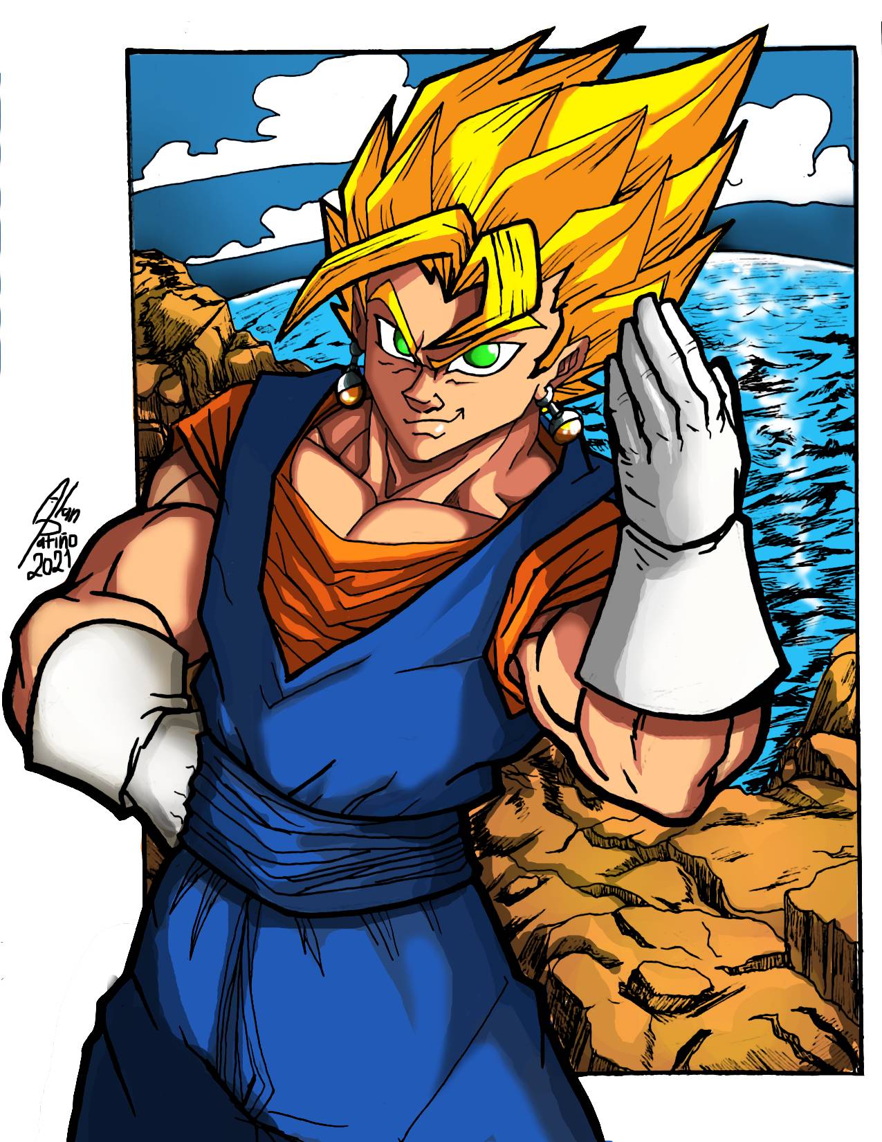 vegetto fan art