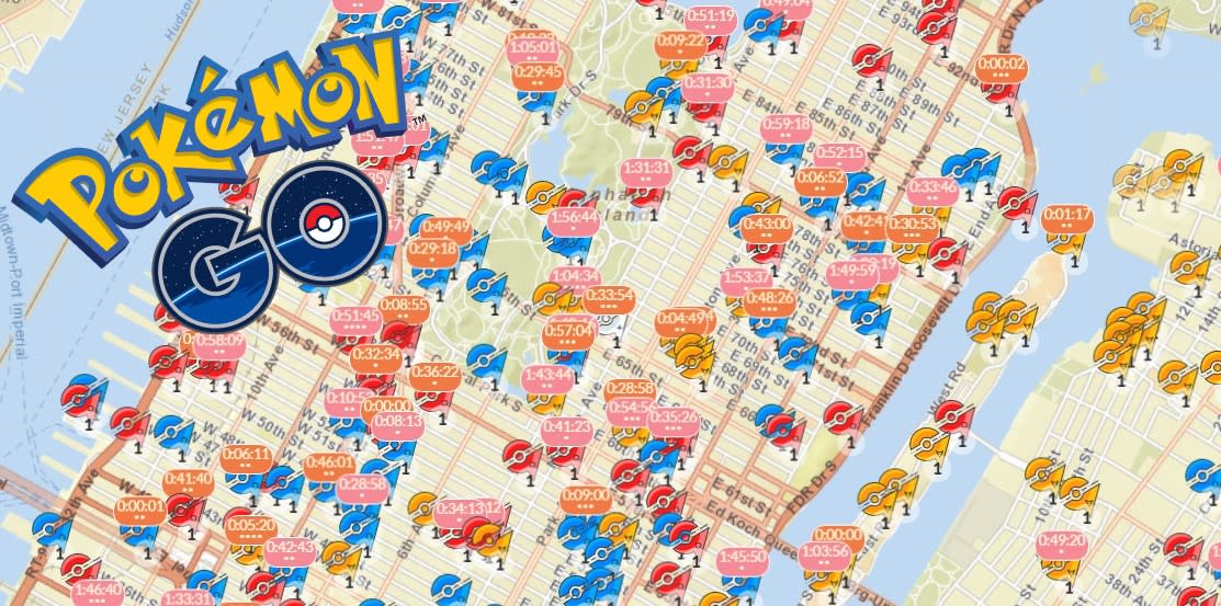 pokemon go gym map live