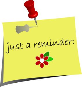 friendly reminder clipart