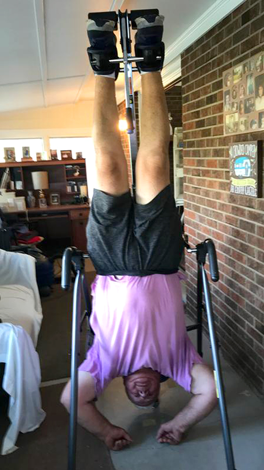 teeter back inversion table