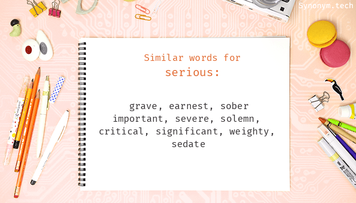 synonym of serious