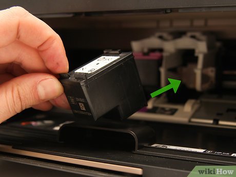 how to insert ink cartridge into hp printer