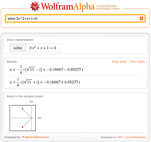 wolfram equation solver