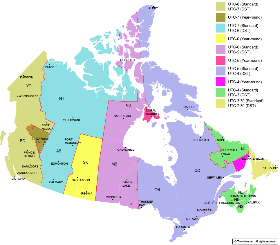 local time in canada